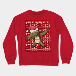 Dabbing Sloth Ugly Christmas Sweater Crewneck Sweatshirt